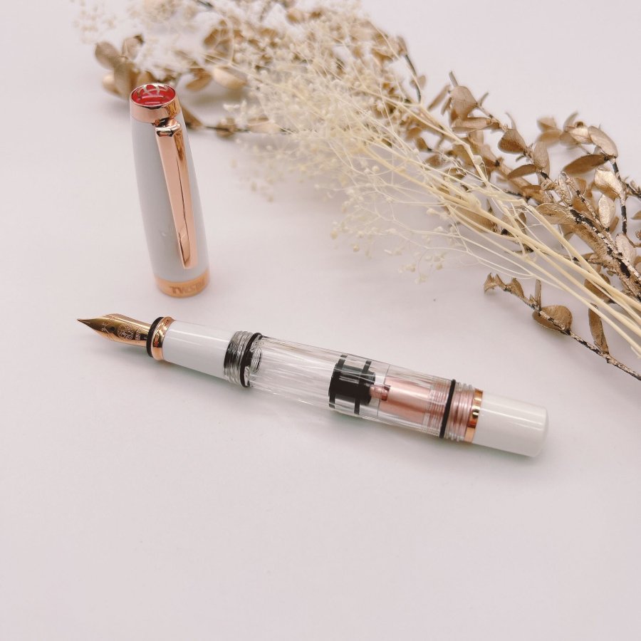 TWSBI DIAMOND Mini White Rose Gold Ⅱ（ツイスビー ダイヤモンドミニ ホワイトローズゴールドⅡ）